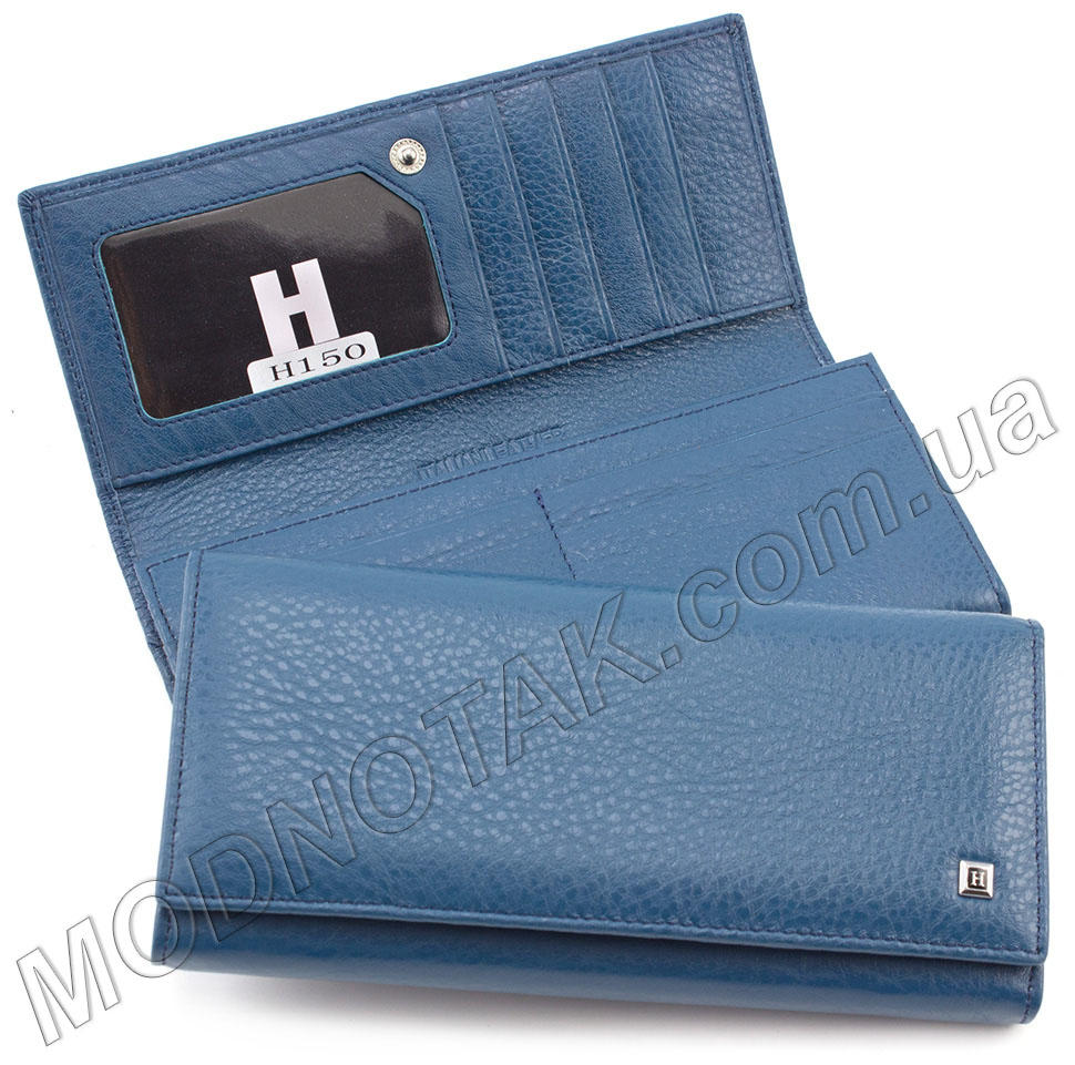 Кожаный женский кошелек для купюр, монет и карточек H - Leather Accessories (17980)