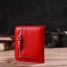 Червоний жіночий гаманець невеликого розміру з натуральної шкіри CANPELLINI (2421803) - 7