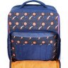 Детский школьный рюкзак из синего текстиля с принтом Bagland 53267 - 5