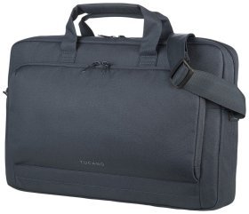 Деловая сумка для ноутбука до 15" с наплечным ремнем Tucano Star синего цвета 103567