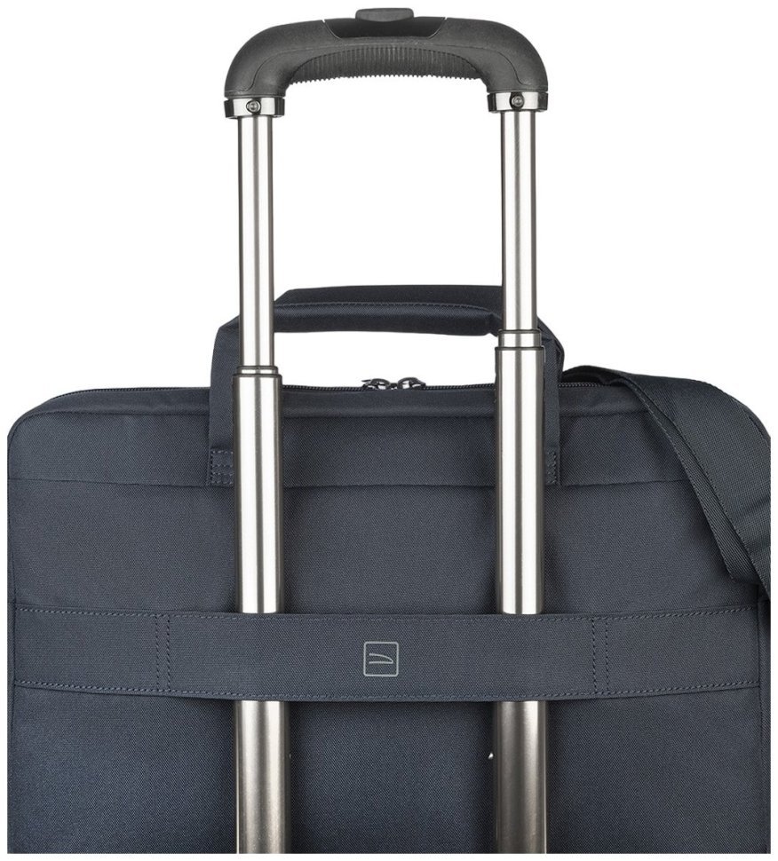 Деловая сумка для ноутбука до 15" с наплечным ремнем Tucano Star синего цвета 103567 modnotak фото №7