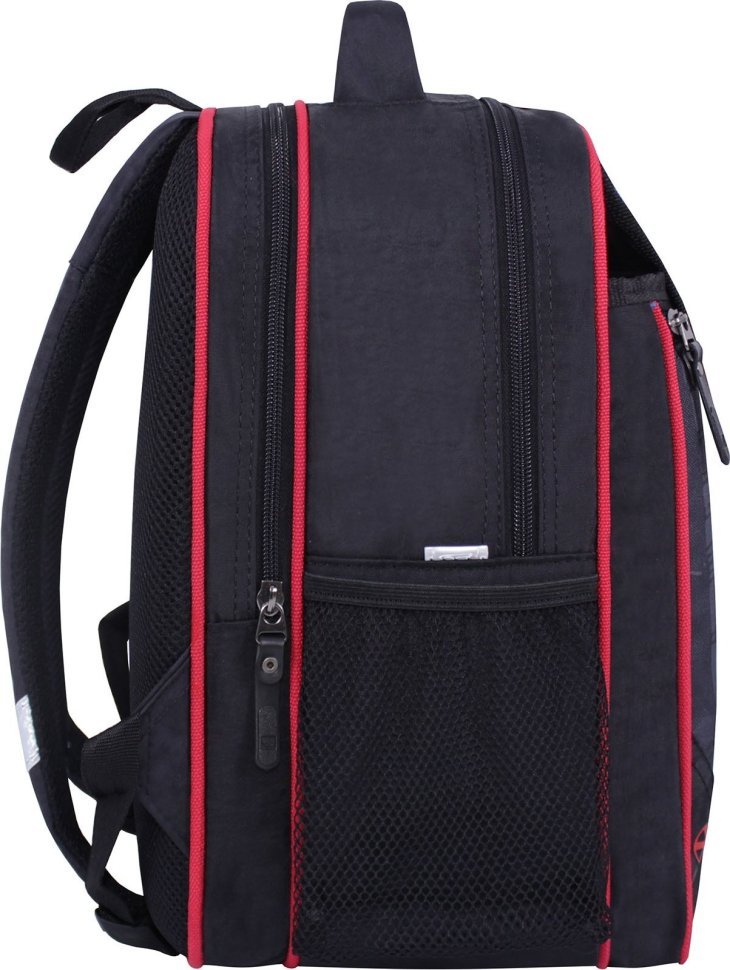 Черный школьный рюкзак для мальчиков с принтом автомобиля Bagland (53767)