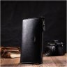 Качественный кожаный мужской клатч черного цвета BOND 2422050 - 6