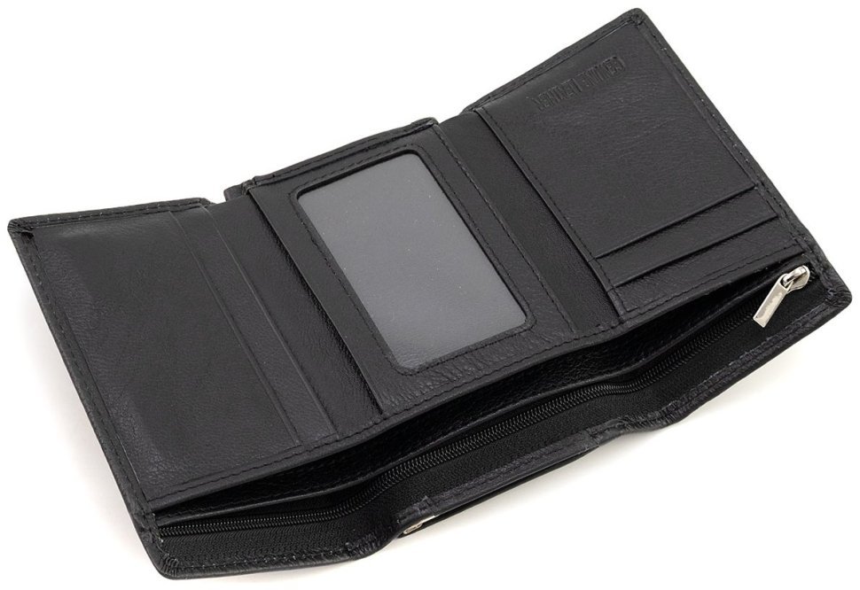 Небольшой кожаный женский кошелек ST Leather 94567 черный фото №6 Небольшой кожаный женский кошелек ST Leather 94567 черный modnotak фото №6