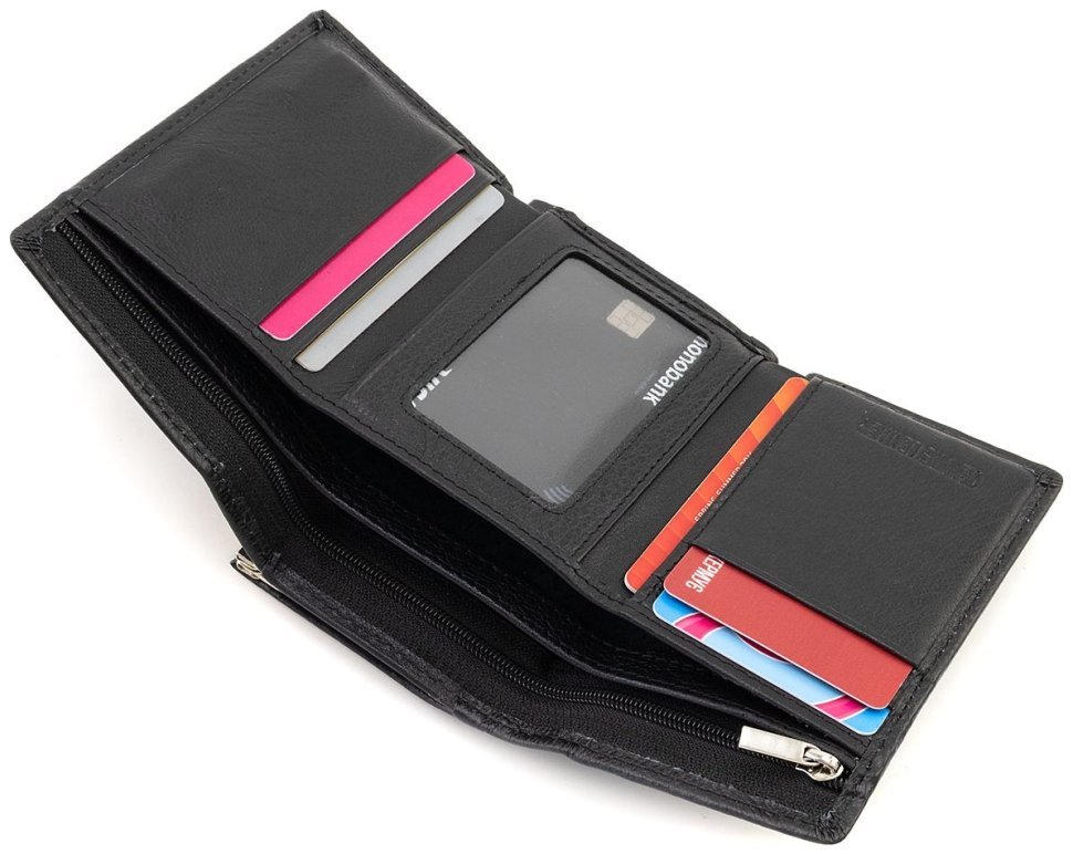 Небольшой кожаный женский кошелек ST Leather 94567 черный фото №8 Небольшой кожаный женский кошелек ST Leather 94567 черный modnotak фото №8