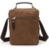 Практичная мужская сумка коричневого цвета из текстиля Vintage (20155) - 4
