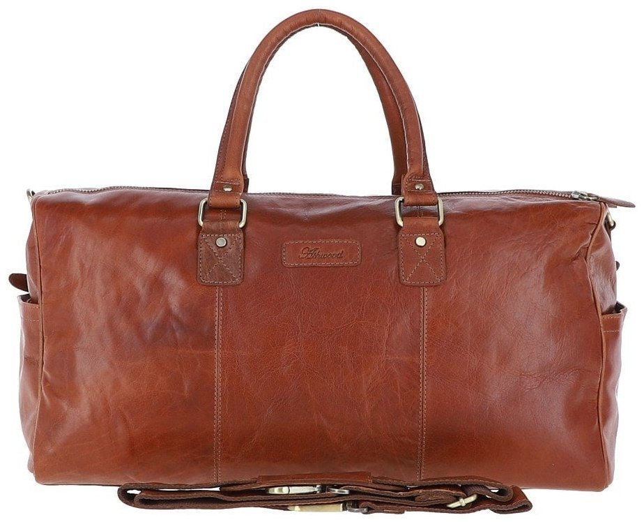 Большая дорожная сумка из натуральной гладкой кожи Ashwood G30 рыжего цвета 95467 фото №1 Большая дорожная сумка из натуральной гладкой кожи Ashwood G30 рыжего цвета 95467 modnotak фото №1