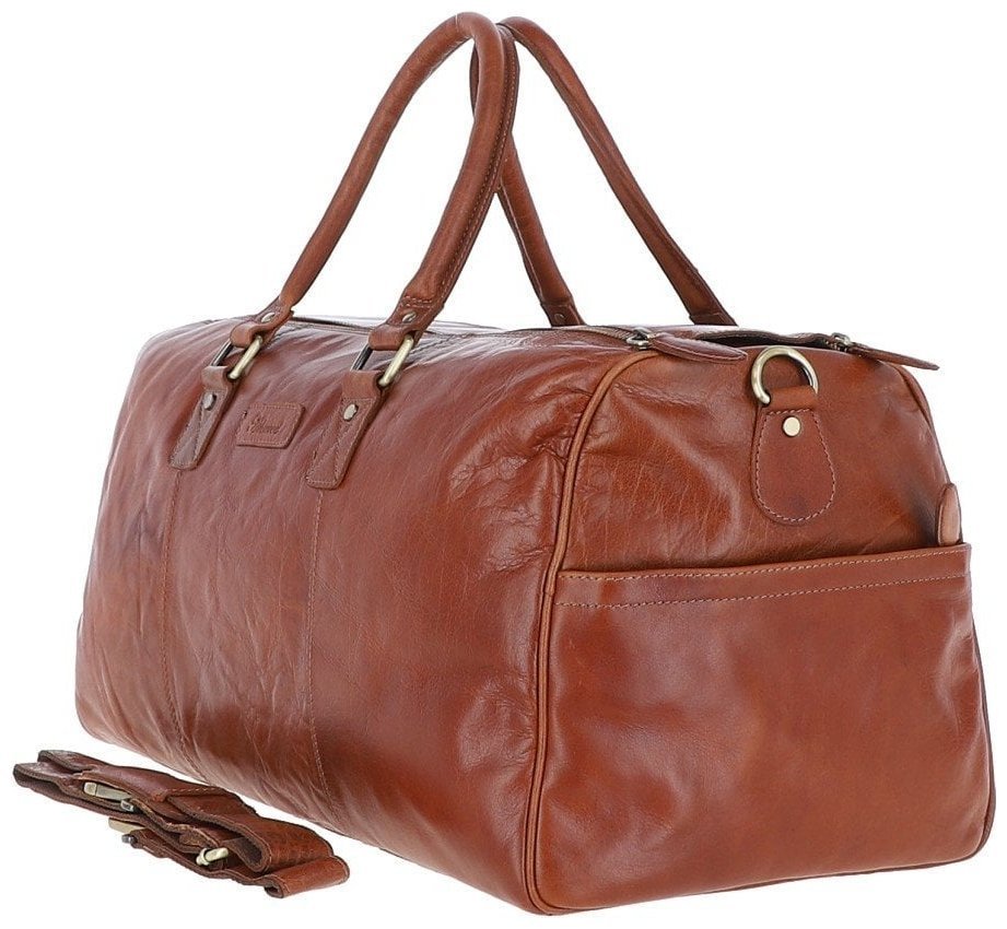 Большая дорожная сумка из натуральной гладкой кожи Ashwood G30 рыжего цвета 95467 фото №2 Большая дорожная сумка из натуральной гладкой кожи Ashwood G30 рыжего цвета 95467 modnotak фото №2