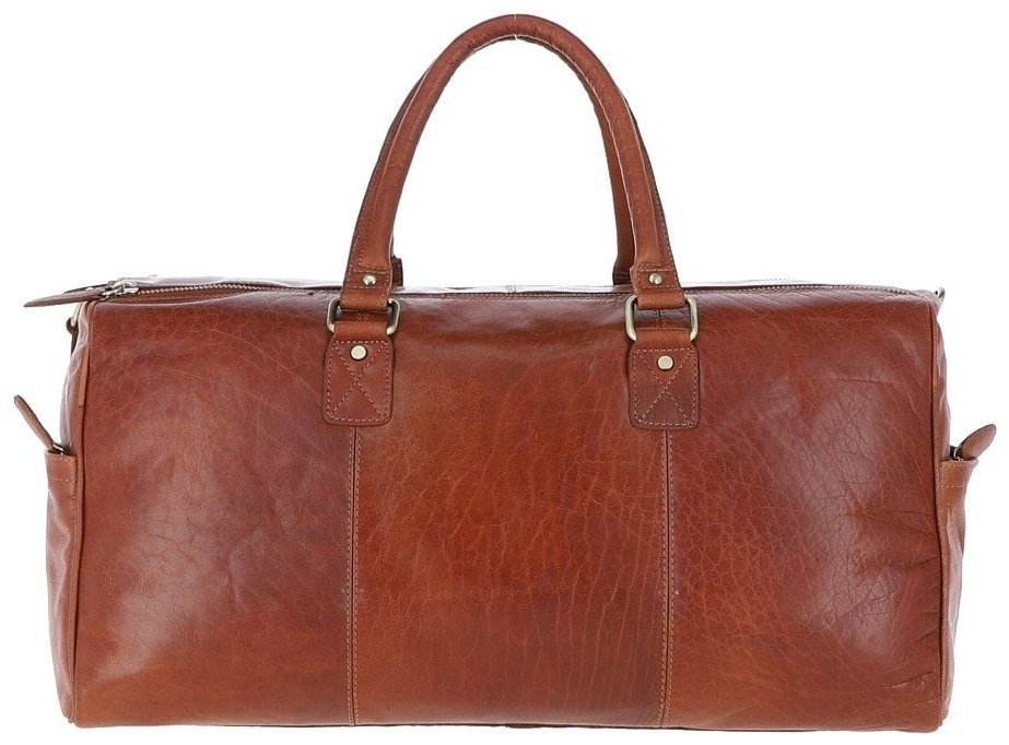 Большая дорожная сумка из натуральной гладкой кожи Ashwood G30 рыжего цвета 95467 фото №3 Большая дорожная сумка из натуральной гладкой кожи Ashwood G30 рыжего цвета 95467 modnotak фото №3