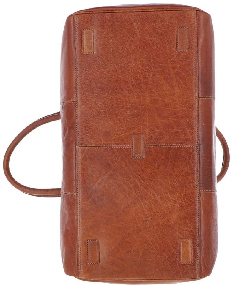 Большая дорожная сумка из натуральной гладкой кожи Ashwood G30 рыжего цвета 95467 фото №7 Большая дорожная сумка из натуральной гладкой кожи Ashwood G30 рыжего цвета 95467 modnotak фото №7