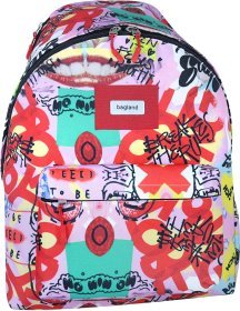 Різнокольоровий жіночий рюкзак з текстилю з відсіком для ноутбука Bagland Stylish 55767