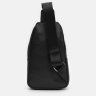 Мужской кожаный слинг-рюкзак среднего размера в черном цвете Ricco Grande (21421) - 3