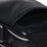 Чоловіча сумка-планшет з добротної шкіри чорного кольору на металевій блискавці Ricco Grande (19257) - 8