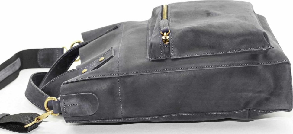 Стильная сумка из винтажной кожи с ручками и плечевым ремнем VATTO (12108)
