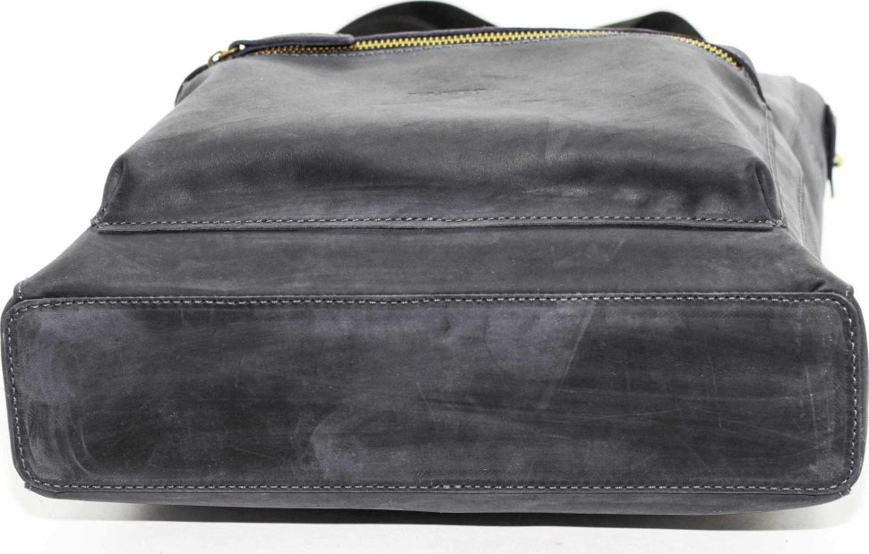 Стильна сумка з вінтажній шкіри з ручками і плечовим ременем VATTO (12108)