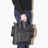 Стильная сумка из винтажной кожи с ручками и плечевым ремнем VATTO (12108) - 10