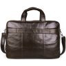 Мужская кожаная деловая сумка с отсеком под ноутбук Vintage 2414216 - 3
