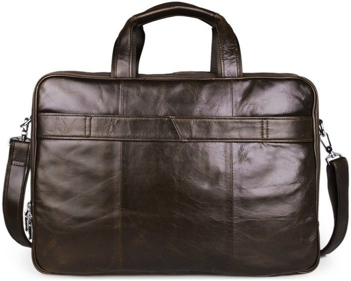 Мужская кожаная деловая сумка с отсеком под ноутбук Vintage 2414216