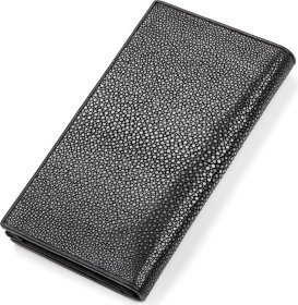 Портмоне двойного сложения из натуральной кожи морского ската STINGRAY LEATHER (024-18093)