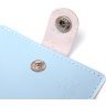 Блакитний жіночий гаманець із гладкої шкіри без монетниці Shvigel (2416470) - 3