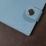Голубой женский кошелек из гладкой кожи без монетницы Shvigel (2416470) - 8