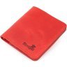 Красный женский кошелек из натуральной кожи в винтажном стиле с застежкой Shvigel (2416602) - 1