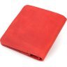 Красный женский кошелек из натуральной кожи в винтажном стиле с застежкой Shvigel (2416602) - 2