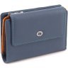 Шкіряний жіночий гаманець середнього розміру в синьому кольорі ST Leather 1767267 - 1