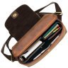 Винтажный рюкзак среднего размера из натуральной кожи коричневого цвета Visconti Saddle 77367 - 3