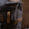 Черный текстильный дорожный рюкзак с ручками Vintage (20663) - 6