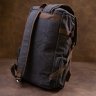 Чорний текстильний дорожній рюкзак з ручками Vintage (20663) - 8