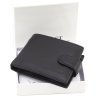 Маленькое мужское портмоне из натуральной кожи черного цвета под документы ST Leather 1767467 - 8