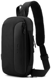 Стильная мужская сумка-слинг через плечо из текстиля Confident 77467