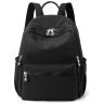 Жіночий текстильний міський рюкзак чорного кольору Confident 77567 - 1