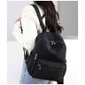Жіночий текстильний міський рюкзак чорного кольору Confident 77567 - 3