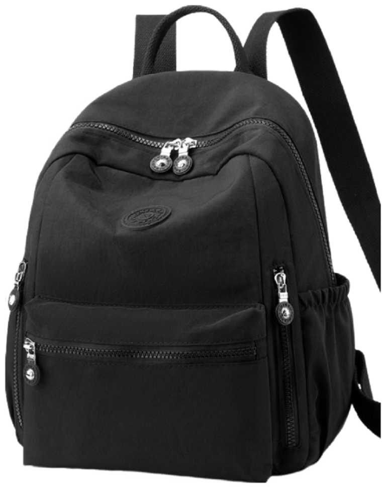 Жіночий текстильний міський рюкзак чорного кольору Confident 77567