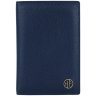 Обложка для паспорта из кожи флотар без застежки Hammonds Flycatcher PH602 синего цвета 107967 modnotak фото - 1