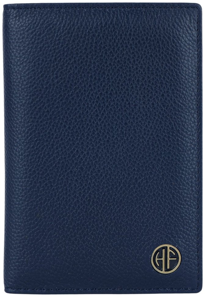 Обложка для паспорта из кожи флотар без застежки Hammonds Flycatcher PH602 синего цвета 107967 modnotak фото №1