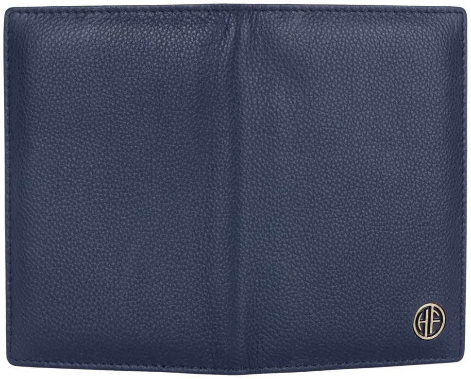 Обложка для паспорта из кожи флотар без застежки Hammonds Flycatcher PH602 синего цвета 107967 modnotak фото №4