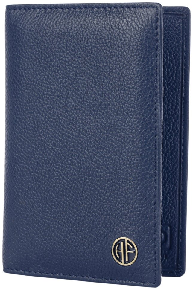 Обложка для паспорта из кожи флотар без застежки Hammonds Flycatcher PH602 синего цвета 107967 modnotak фото №5