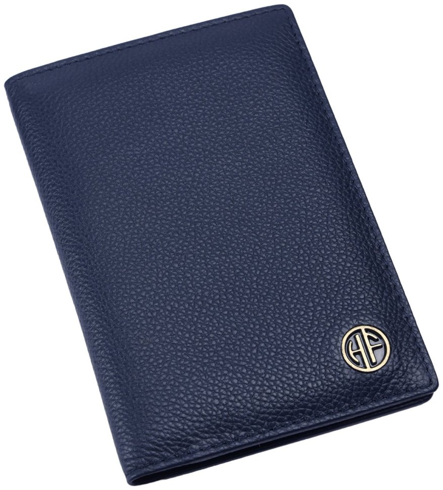 Обложка для паспорта из кожи флотар без застежки Hammonds Flycatcher PH602 синего цвета 107967 modnotak фото №6