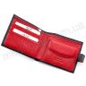 Чорно-червоний чоловічий гаманець на кнопці KARYA (0417-45) - 6