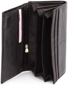 Чорний лаковий гаманець із зовнішнього монетницьою Marco Coverna (16622)