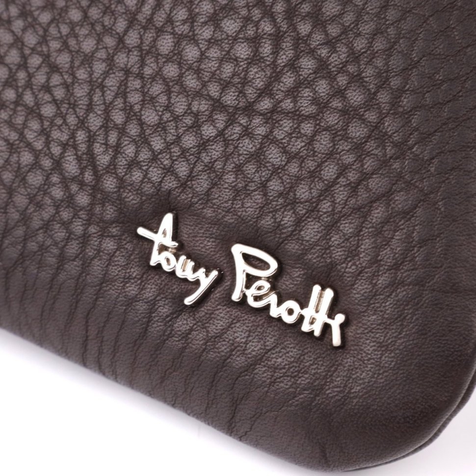 Мужская сумка планшет из натуральной зернистой кожи с текстильным регулируемым ремнем Tony Perotti коричневого цвета 108367 фото №6 Мужская сумка планшет из натуральной зернистой кожи с текстильным регулируемым ремнем Tony Perotti коричневого цвета 108367 modnotak фото №6