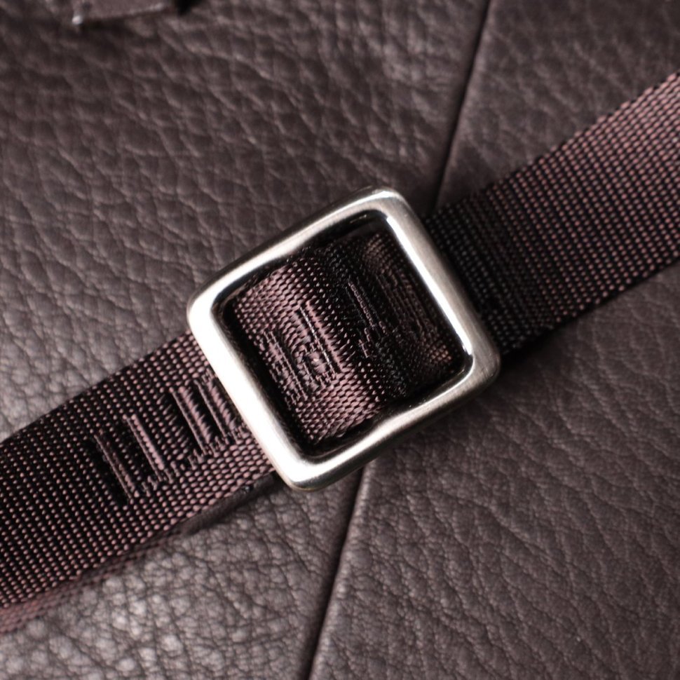 Мужская сумка планшет из натуральной зернистой кожи с текстильным регулируемым ремнем Tony Perotti коричневого цвета 108367 фото №10 Мужская сумка планшет из натуральной зернистой кожи с текстильным регулируемым ремнем Tony Perotti коричневого цвета 108367 modnotak фото №10