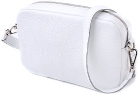 Элегантная женская сумка кросс-боди из натуральной кожи Shvigel 2422840 Белая