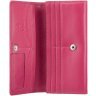 Рожевий жіночий гаманець великого розміру з натуральної шкіри з навісним клапаном Visconti 68867 - 11