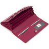 Рожевий жіночий гаманець великого розміру з натуральної шкіри з навісним клапаном Visconti 68867 - 6
