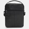 Мужская черная сумка-барсетка из натуральной кожи гладкого типа с ручкой Keizer (59167) - 3
