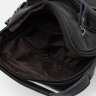 Чоловіча чорна сумка-барсетка з натуральної шкіри гладкого типу з ручкою Keizer (59167) - 5